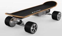 Skaters are able to enjoy the pleasure from speedy skating with the powered skateboard.